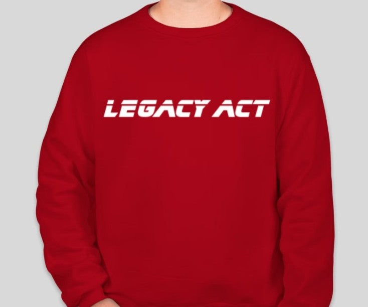 red crew neck