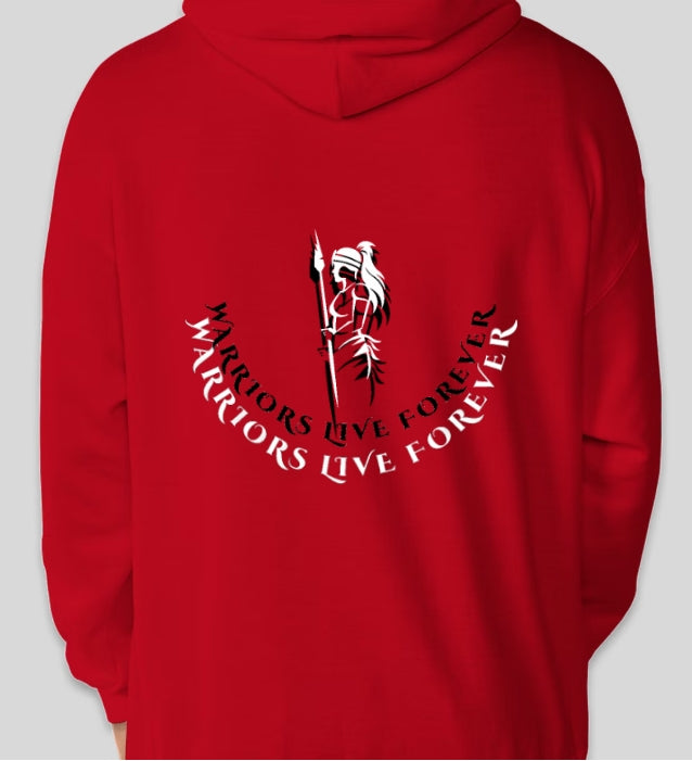 Red adult hoodies