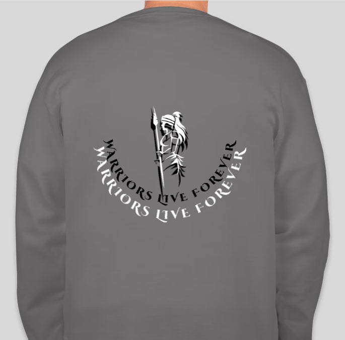 grey crew neck
