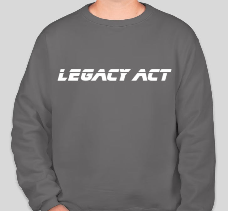 grey crew neck