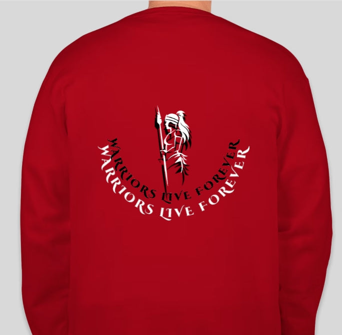 red crew neck