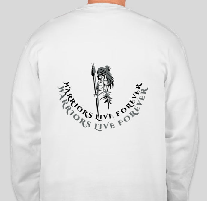 white crew neck