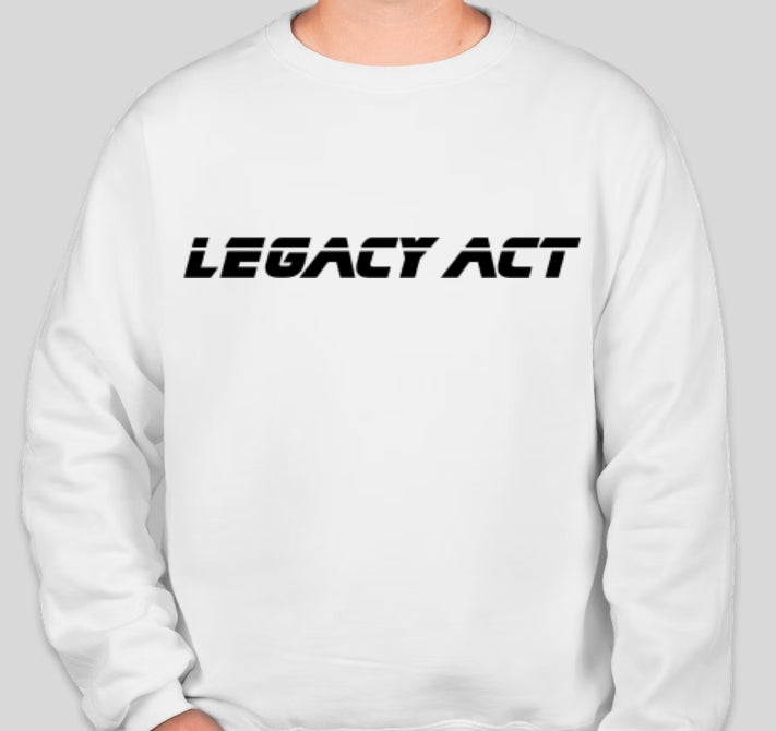 white crew neck
